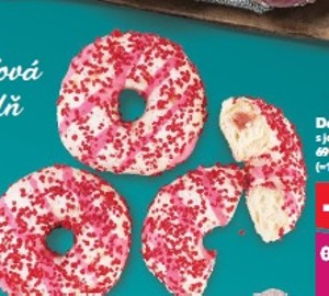 Donut plnený Raspberry Cheescake