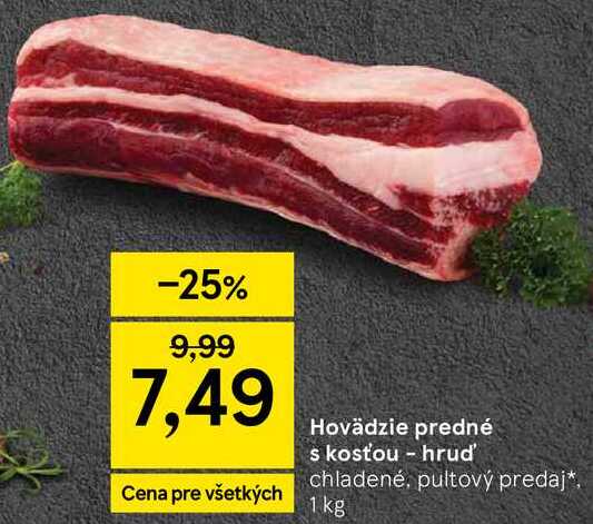 Hovädzie predné s kosťou - hrud', 1 kg