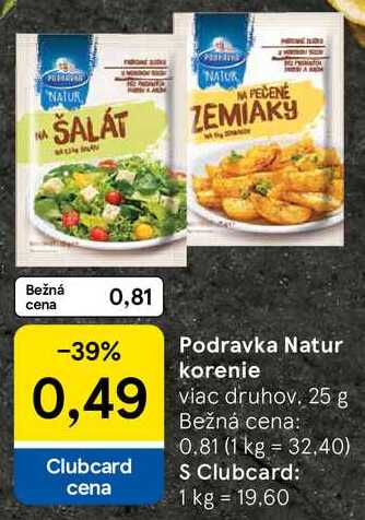 Podravka Natur korenie, 25 g