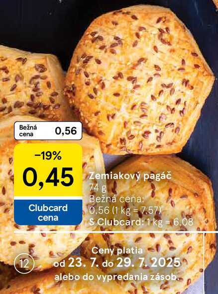 Zemiakový pagáč, 74 g 