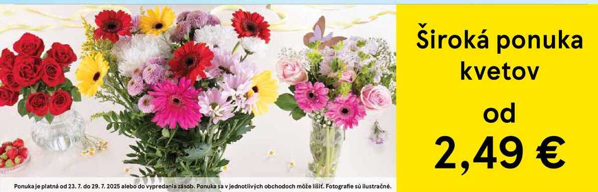 Široká ponuka kvetov 