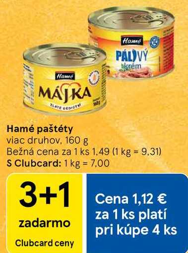 Hamé paštéty, 160 g
