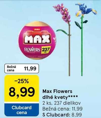Max Flowers dlhé kvety, 2 ks