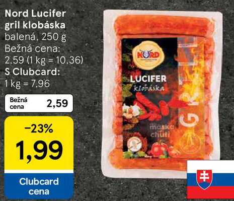 Nord Lucifer gril klobáska, 250 g 