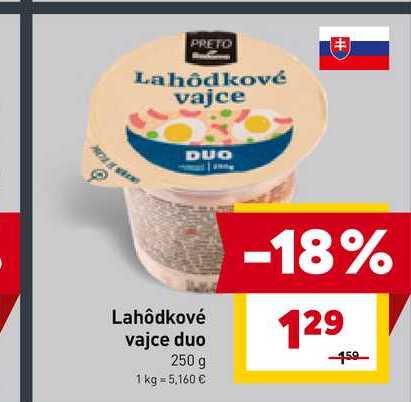 PRETO Lahôdkové vajce duo 250 g 