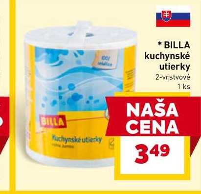 BILLA kuchynské utierky 2-vrstvové 