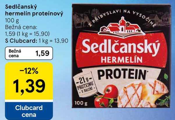 Sedlčanský hermelín proteínový, 100 g