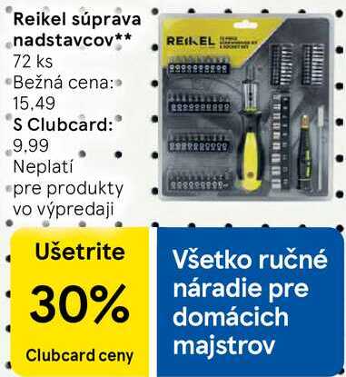 Reikel súprava nadstavcov
