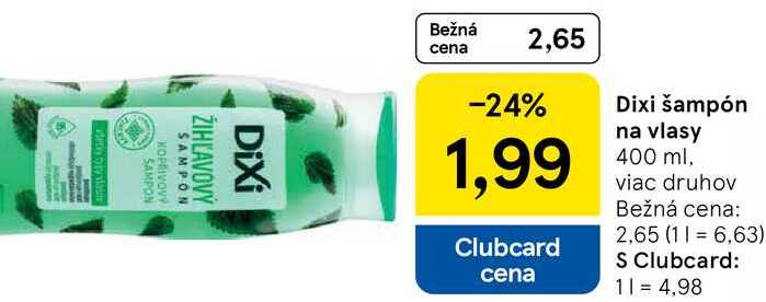 Dixi šampón na vlasy, 400 ml