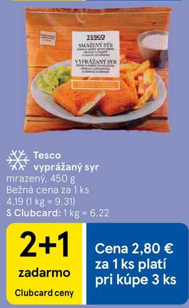 Tesco vyprážaný syr, 450 g