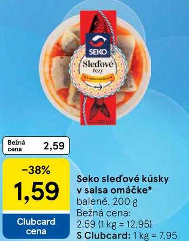 Seko sleďové kúsky v salsa omáčke, 200 g