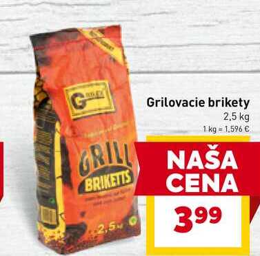 Grilovacie brikety 2,5 kg