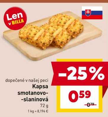 Kapsa smotanovo-slaninová 72 g