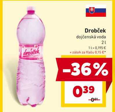 Drobček dojčenská voda 2l