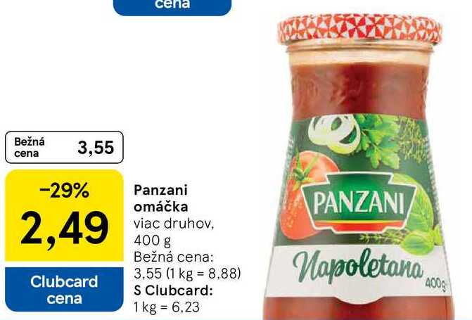 Panzani omáčka, 400 g