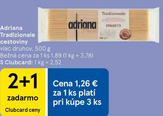 Adriana Tradizionale cestoviny, 500 g 