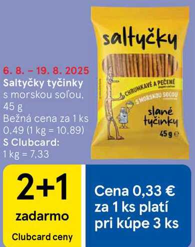 Saltyčky tyčinky, 45 g 