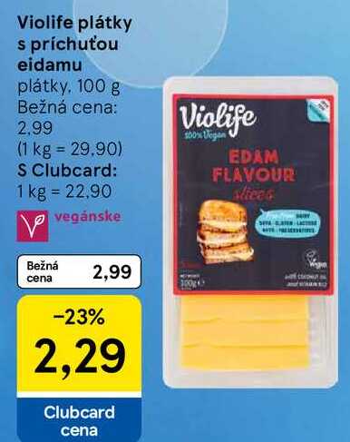Violife plátky s príchuťou eidamu, 100 g