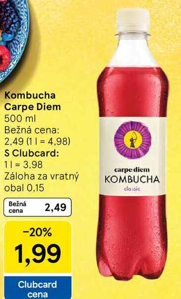 Kombucha Carpe Diem, 500 ml 