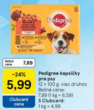 Pedigree kapsičky pre psy, 12x 100 g