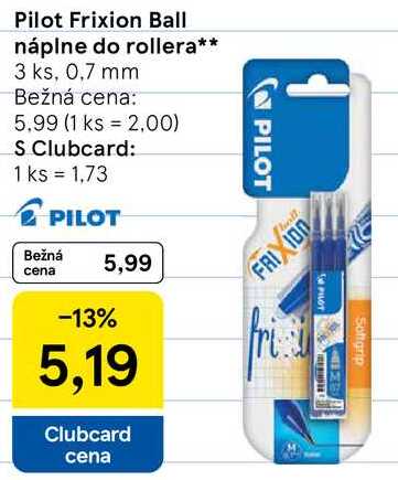 Pilot Frixion Ball náplne do rollera