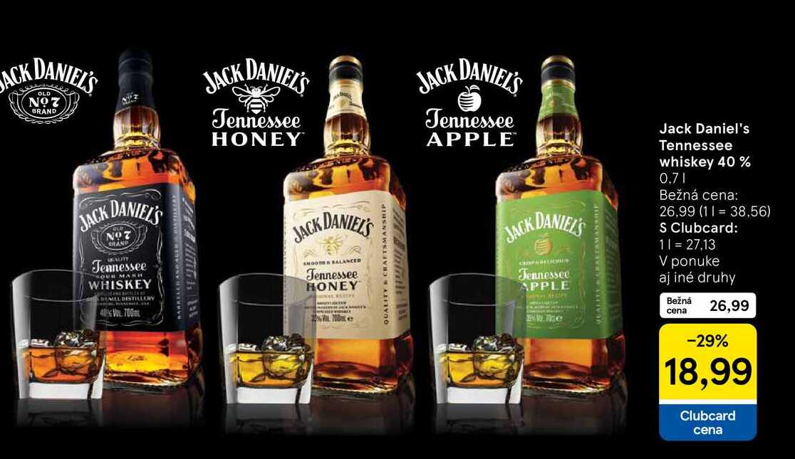 Jack Daniel's Tennessee whiskey 40%, 0,7 l