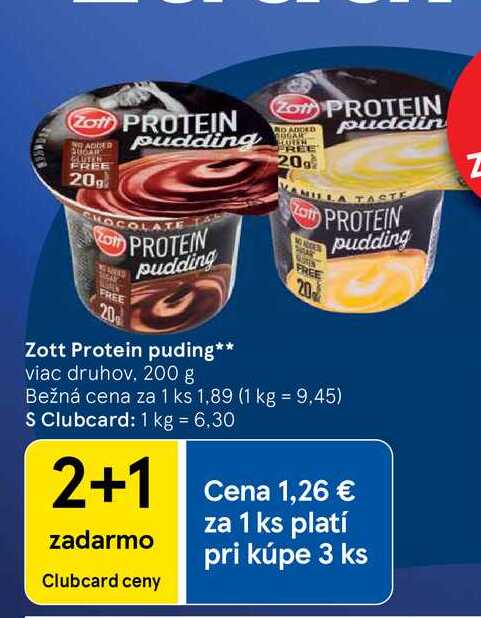 Zott Protein puding, 200 g