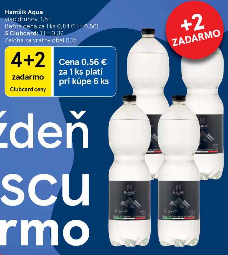 Hamšík Aqua, 1,5 l