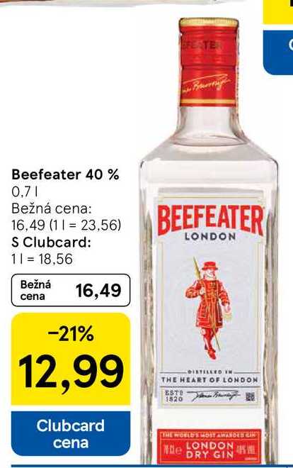 Beefeater 40 %, 0,7 l