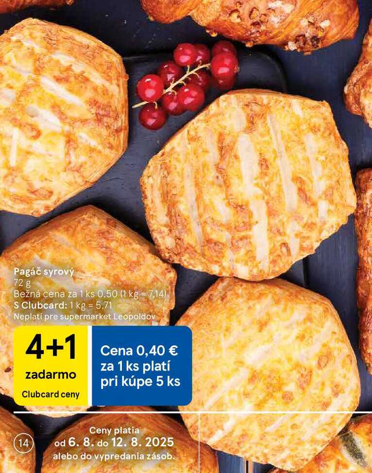 Pagáč syrový, 72 g 