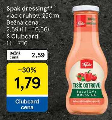 Spak dressing, 250 ml 