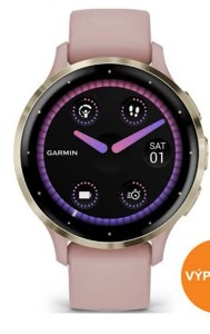 lnteligentné hodinky Garmin Venu 35 - Cream Gold/