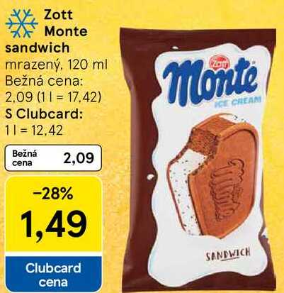 Zott Monte sandwich, 120 ml 