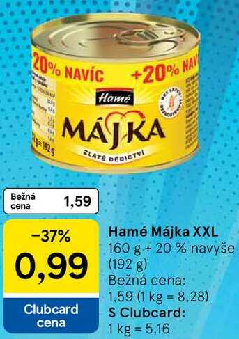 Hamé Májka XXL, 160 g + 20% navyše 