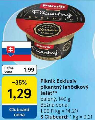 Piknik Exklusiv pikantný lahôdkový šalát, 140 g 