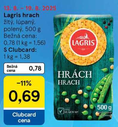 Lagris hrach, 500 g 