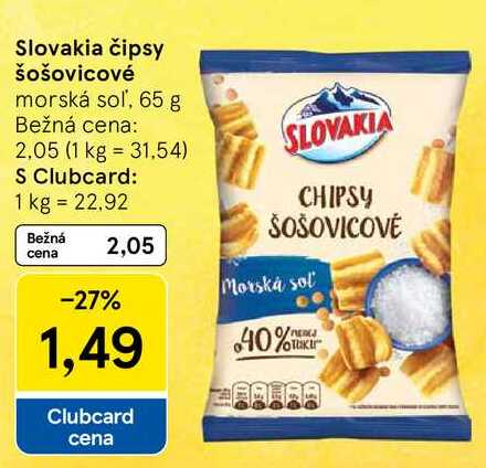 Slovakia čipsy šošovicové, 65 g 