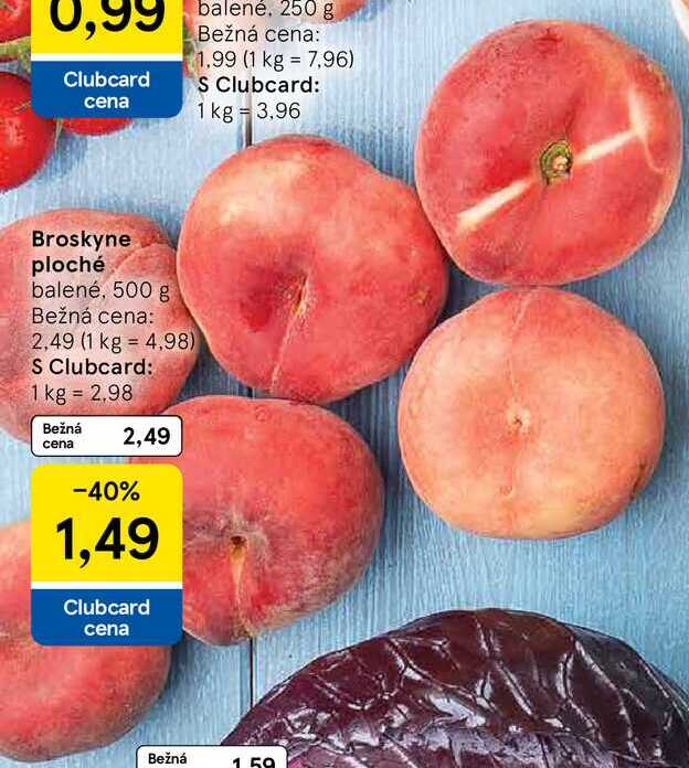 Broskyne ploché, 500 g 