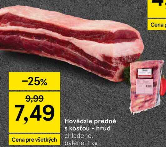 Hovädzie predné s kosťou - hrud', 1 kg