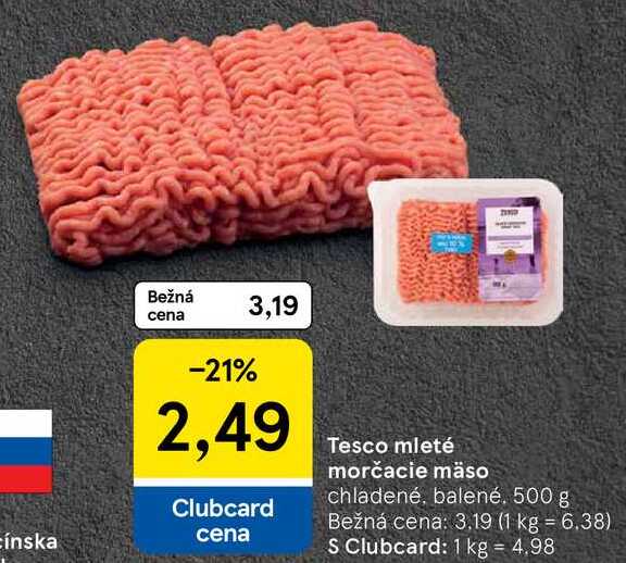 Tesco mleté morčacie mäso, 500 g 