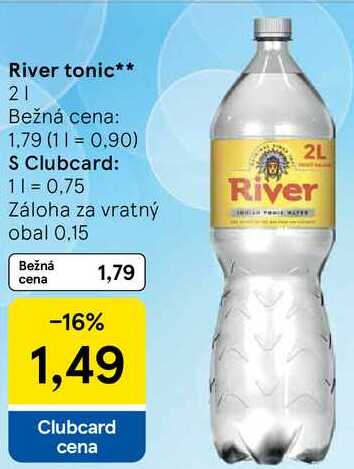 River tonic, 2 l
