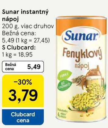 Sunar instantný nápoj, 200 g