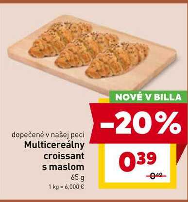 Multicereálny croissant s maslom 65 g