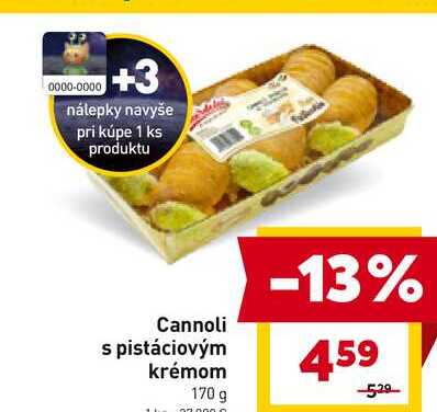 Cannoli s pistáciovým krémom 170 g 