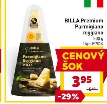 BILLA Premium Parmigiano reggiano 200 g