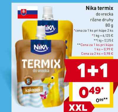 Nika termix do vrecka rôzne druhy 80 g 