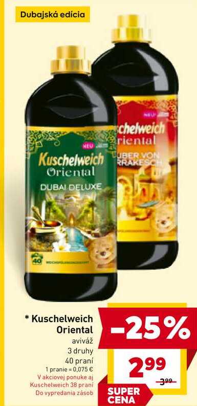 Kuschelweich Oriental aviváž 3 druhy 40 praní 