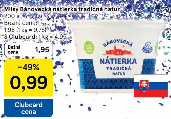 Milsy Bánovecká nátierka tradičná natur, 200 g