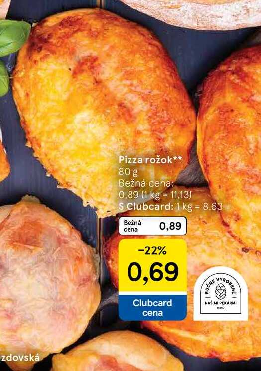Pizza rožok, 80 g 