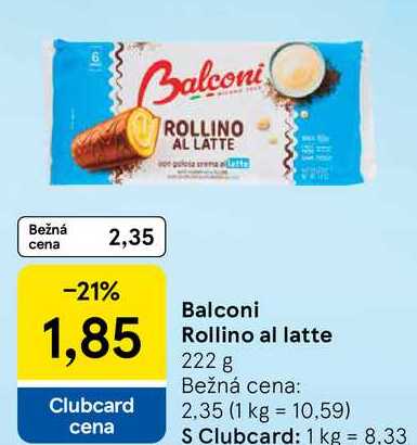 Balconi Rollino al latte, 222 g 